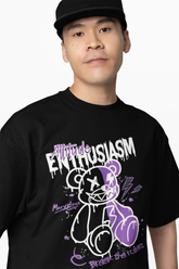 Enthusiasm Bear Oversized T-Shirts